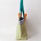 Marlow Canvas Tote - Green + Grey
