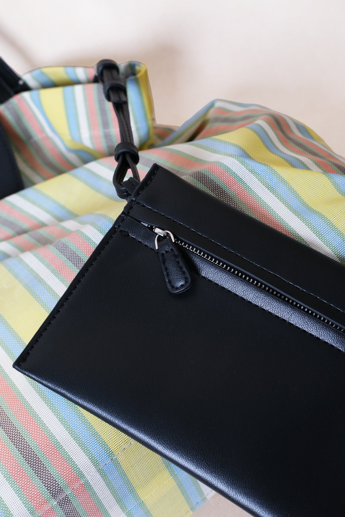 Élan Stripe Tote - Sunshine Yellow