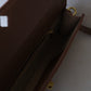 Artisan Crafted Flap Bag - Chestnut