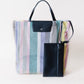 Élan Stripe Tote - Wide Stripes (Purple)