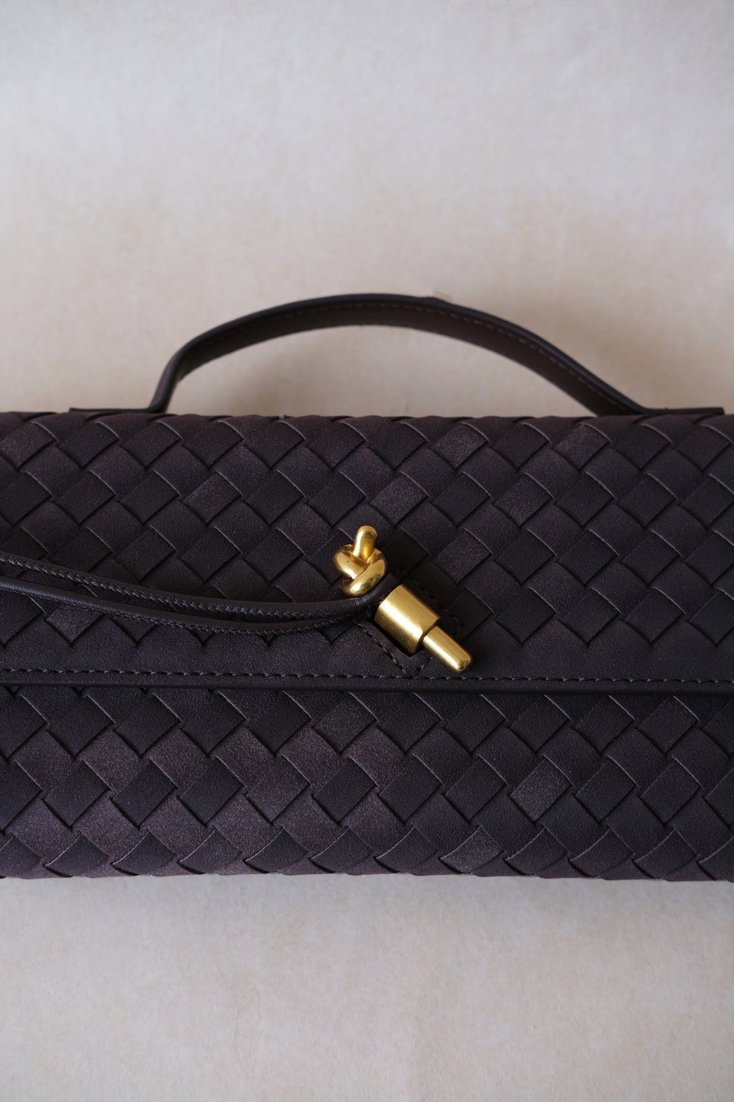 Artisan Crafted Flap Bag - Chocolate