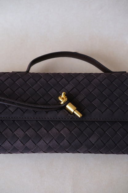Artisan Crafted Flap Bag - Dark Chocolate