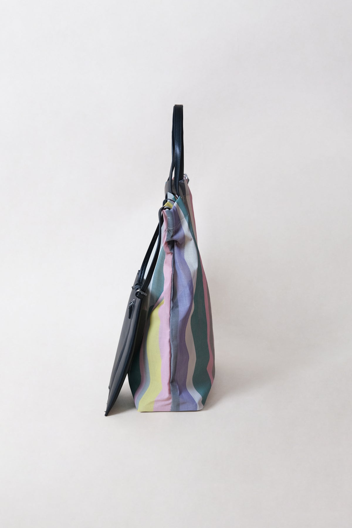 Élan Stripe Tote - Wide Stripes (Purple)