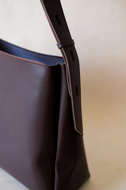 The Elara Tote - Dark Coffee