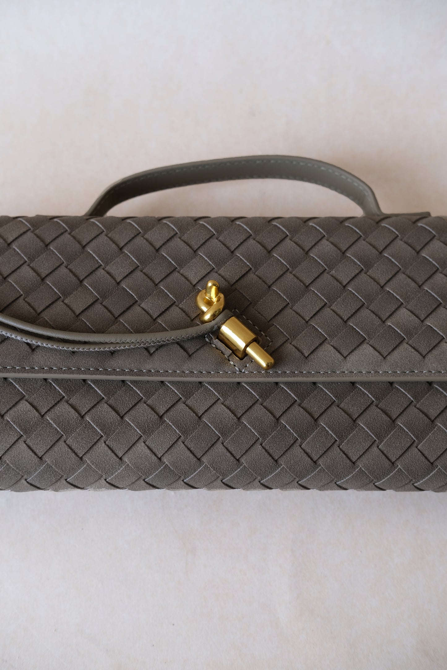 Artisan Crafted Flap Bag - Earthy Green