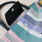 Élan Stripe Tote - Wide Stripes (Purple)