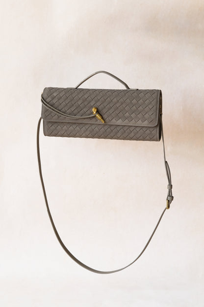 Artisan Crafted Flap Bag - Earthy Green