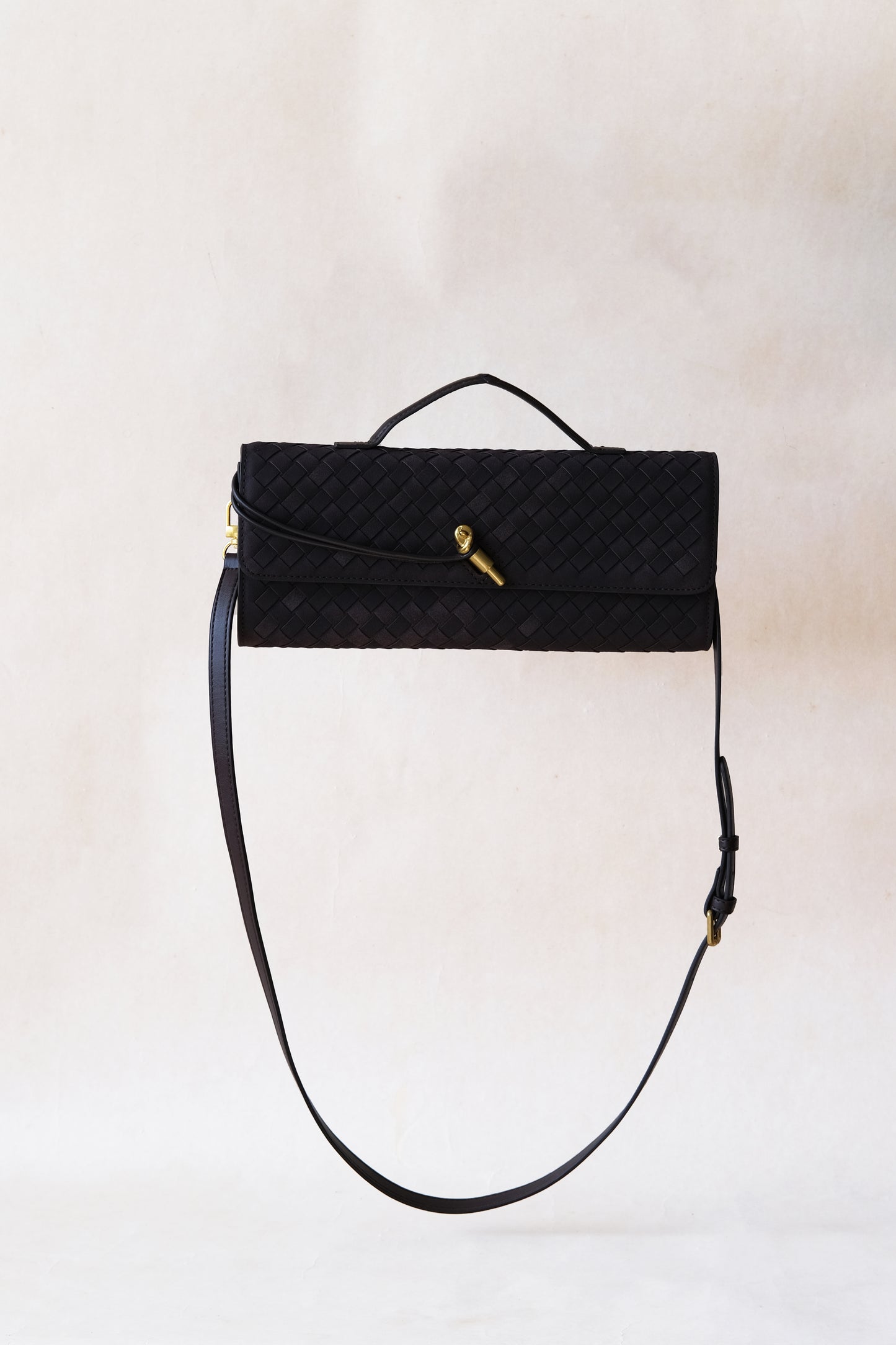 Artisan Crafted Flap Bag - Chocolate