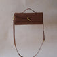 Artisan Crafted Flap Bag - Chestnut