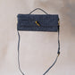Artisan Crafted Flap Bag - Warm Grey