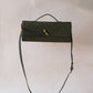 Artisan Crafted Flap Bag - Olive Green