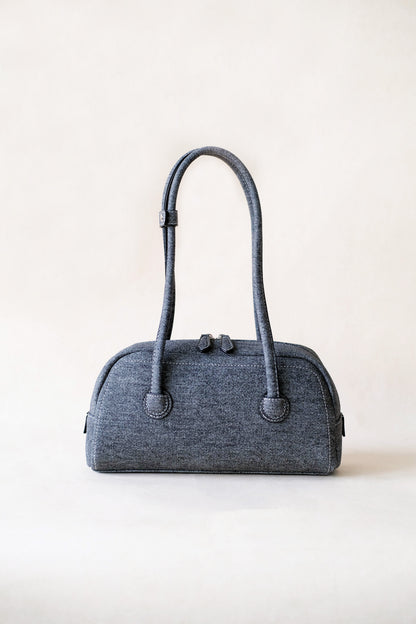 The Élan Denim Tote - Classic Black