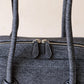 The Élan Denim Tote - Classic Black