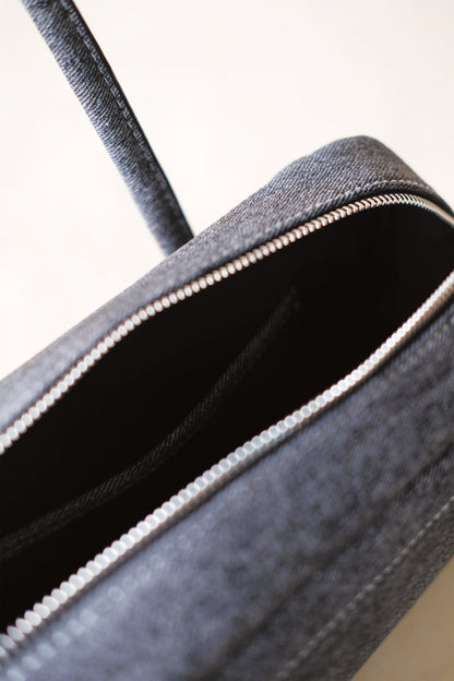 The Élan Denim Tote - Classic Black