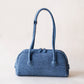 The Élan Denim Tote - Dark Blue