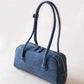 The Élan Denim Tote - Dark Blue