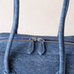 The Élan Denim Tote - Dark Blue