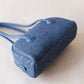 The Élan Denim Tote - Dark Blue