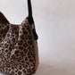 Classic Ruched Bag - Cocoa Leopard Print