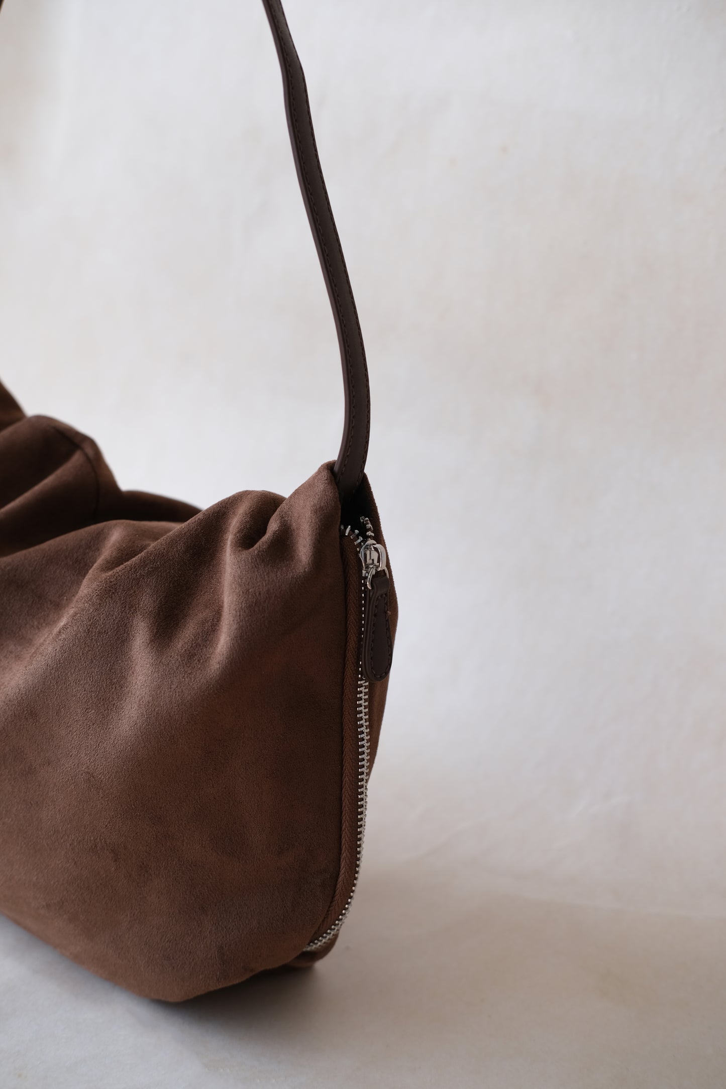 Classic Ruched Bag - Coffee