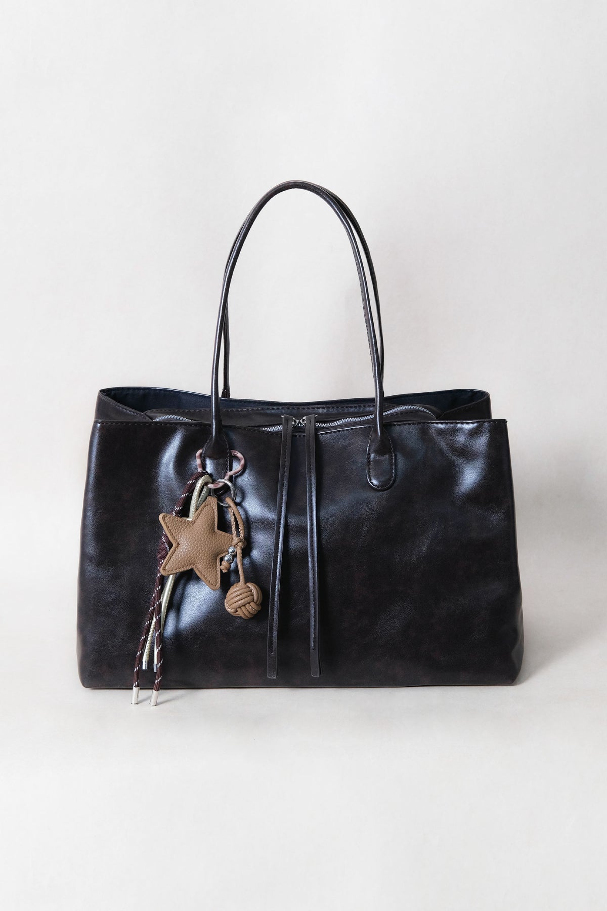 Classic Flow Work Tote - Coffee (With Charm)