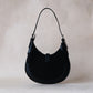 Classic Velvet Saddle Handbag - Classic Black