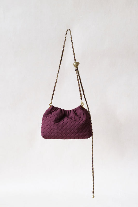 Artisan Signature Cloud Bag - Bordeaux Red