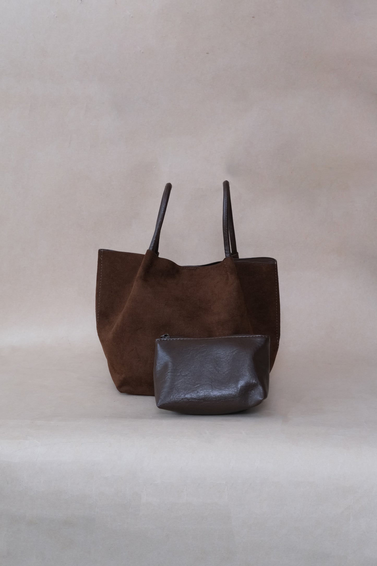 Claudine Basket Bag - Matte Coffee