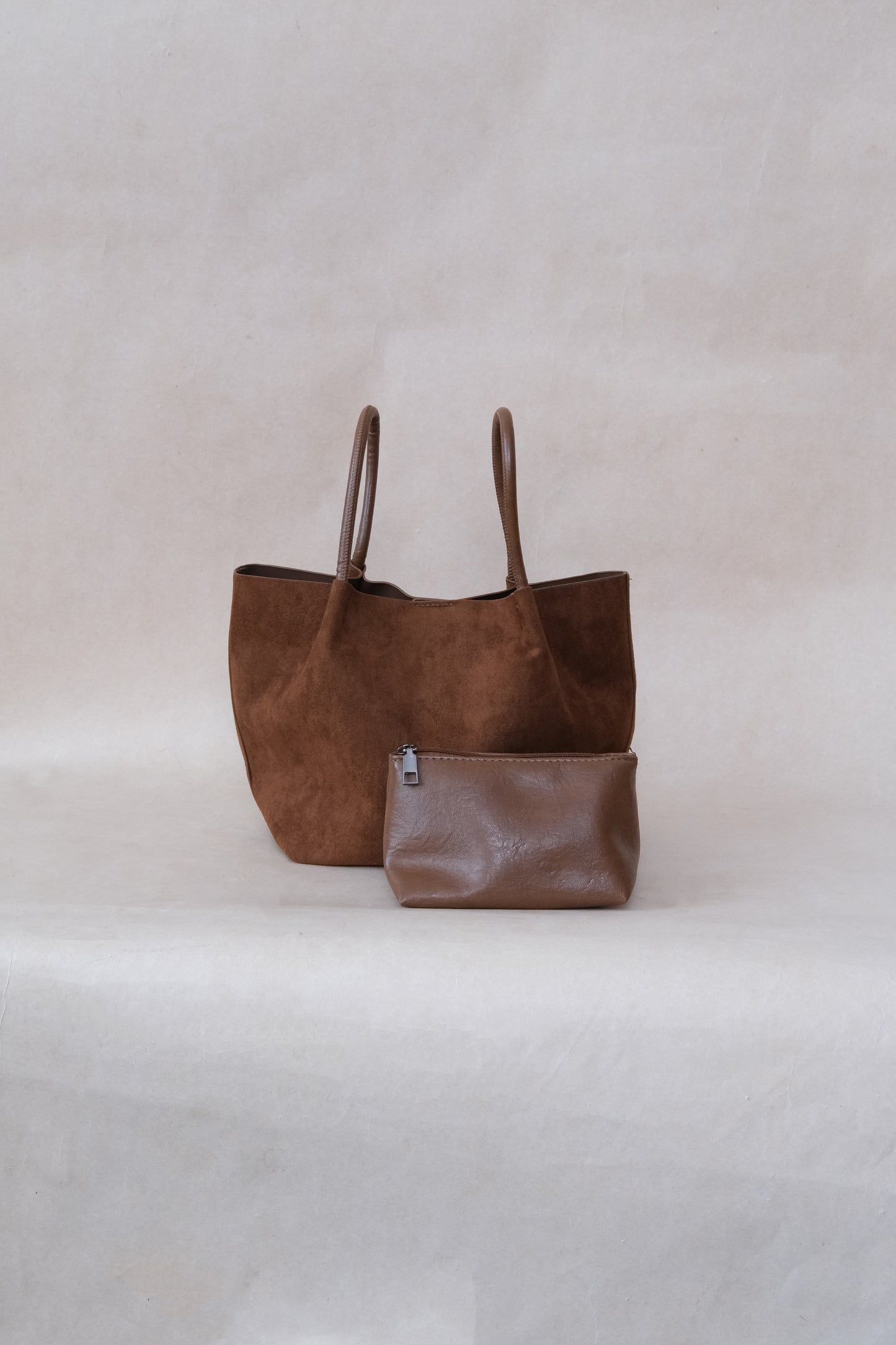 Claudine Basket Bag - Matte Brown