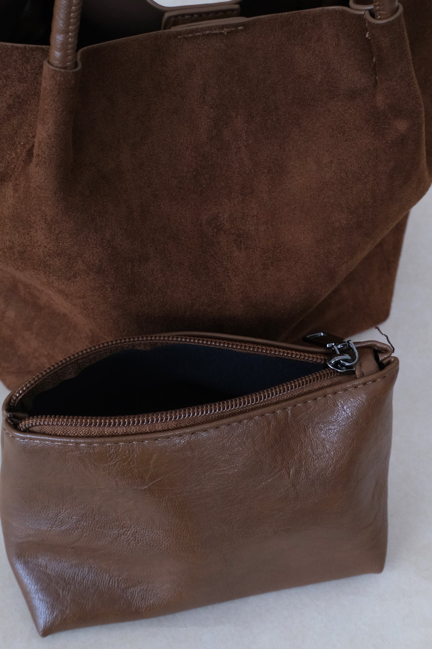 Claudine Basket Bag - Matte Brown