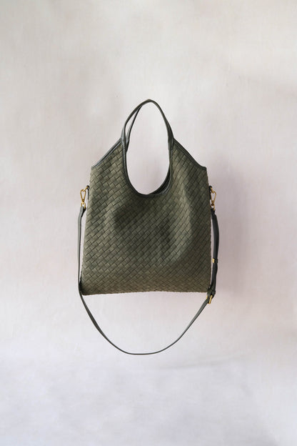 The Artisan Duo Tote - Olive Green