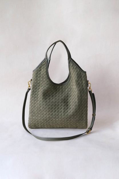The Artisan Duo Tote - Olive Green