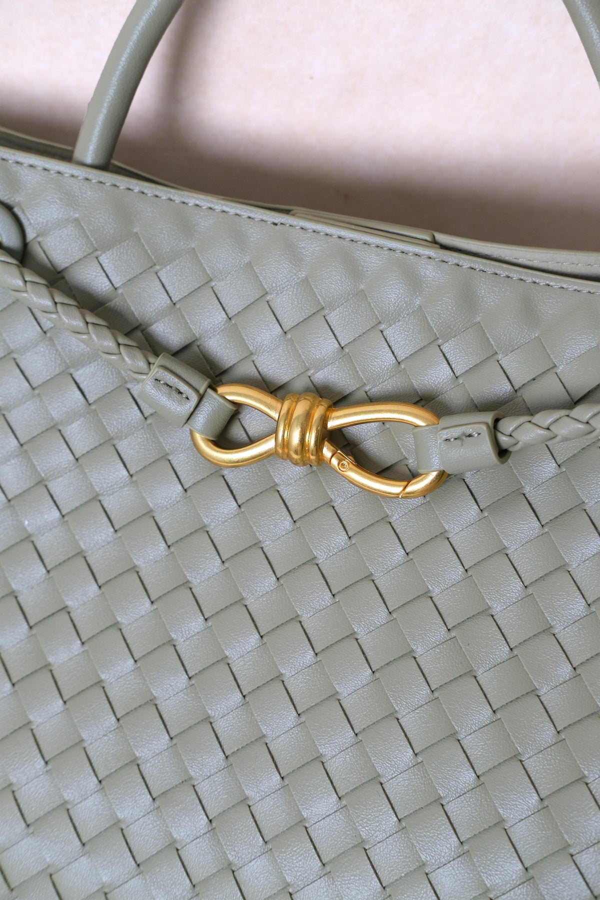 Large Artisan Grace Tote - Mineral Green