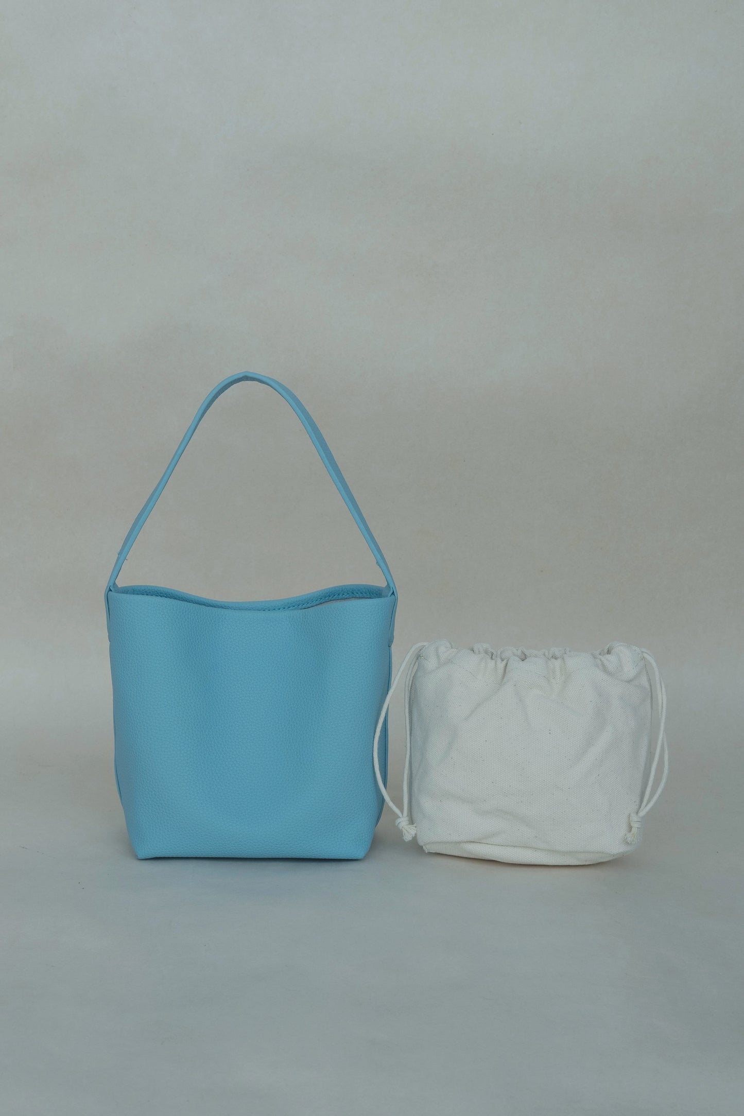 Mini bucket bag in baby blue