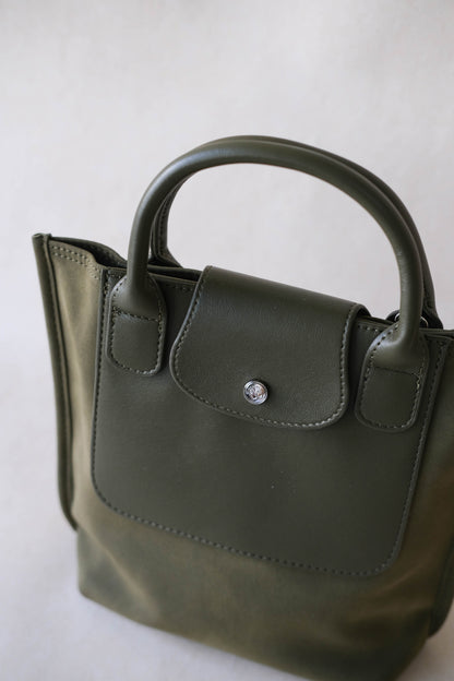 The Chérie Bucket Bag - Navy Green