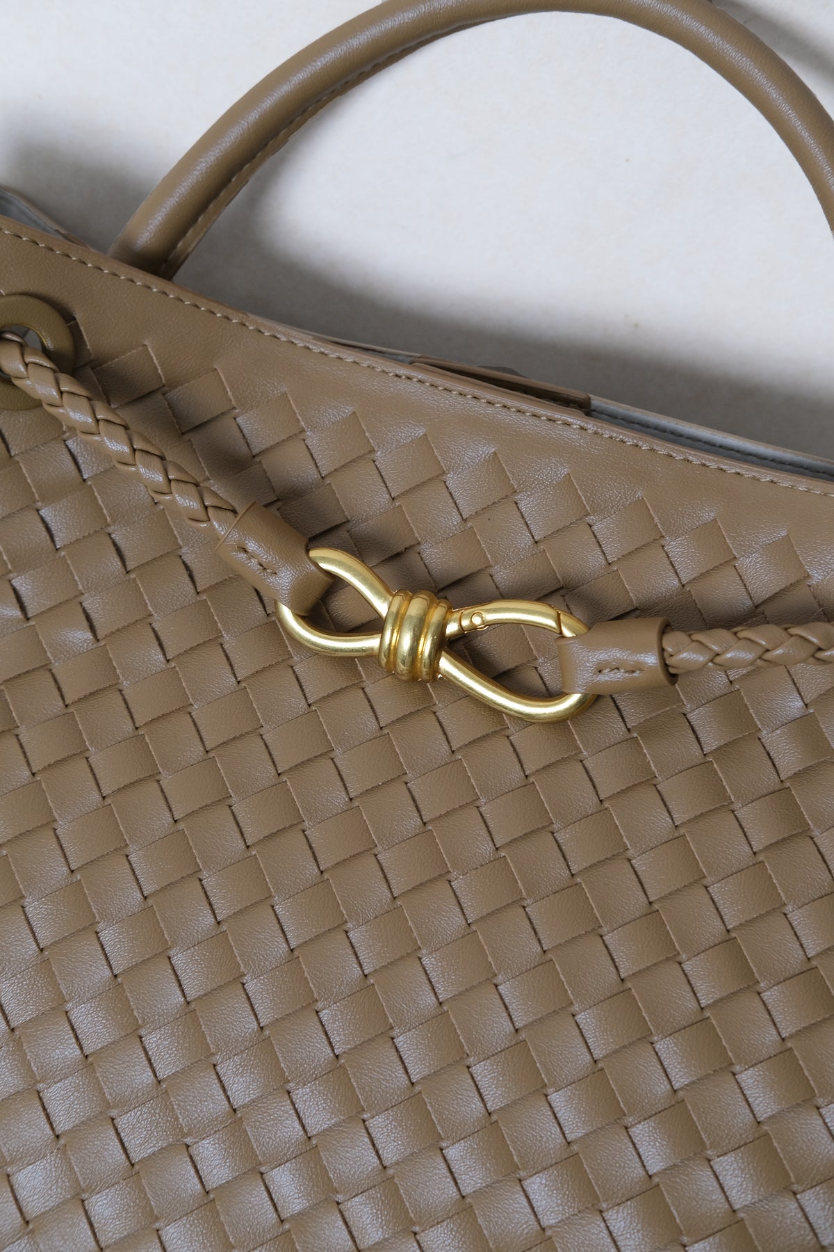 Large Artisan Grace Tote - Khaki