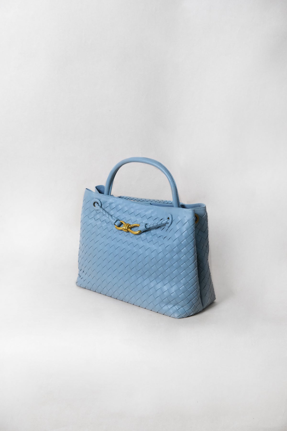 Large Artisan Grace Tote - Dusty Blue