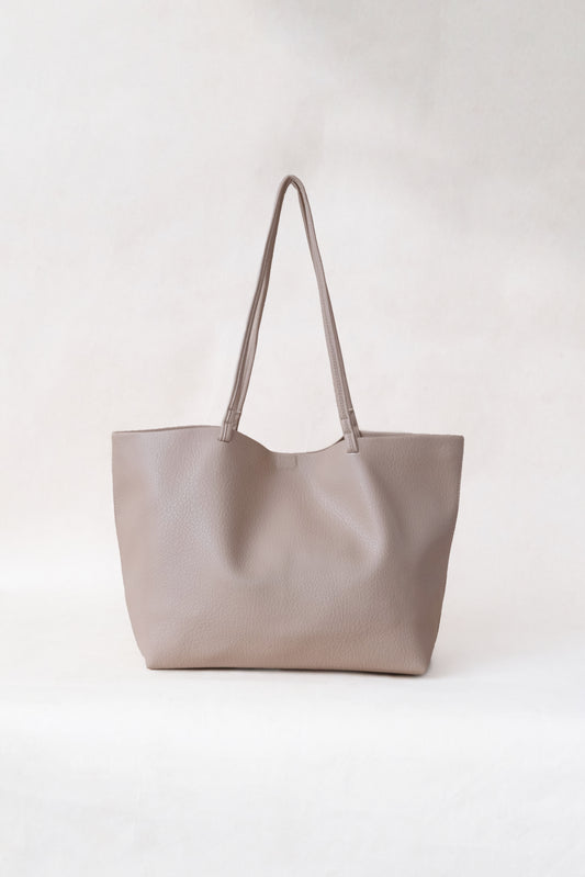Ara Luxe Shoulder Tote - Khaki