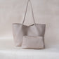 Ara Luxe Shoulder Tote - Khaki