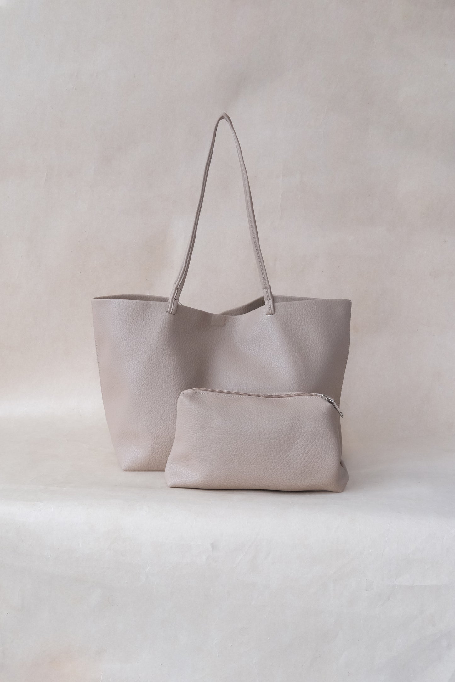 Ara Luxe Shoulder Tote - Khaki