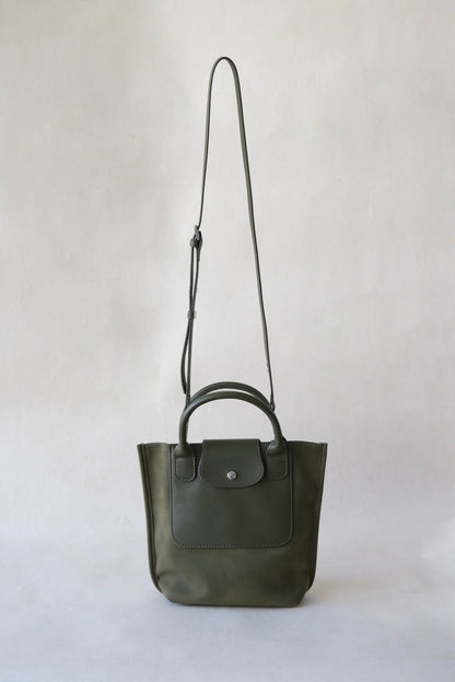 The Chérie Bucket Bag - Navy Green