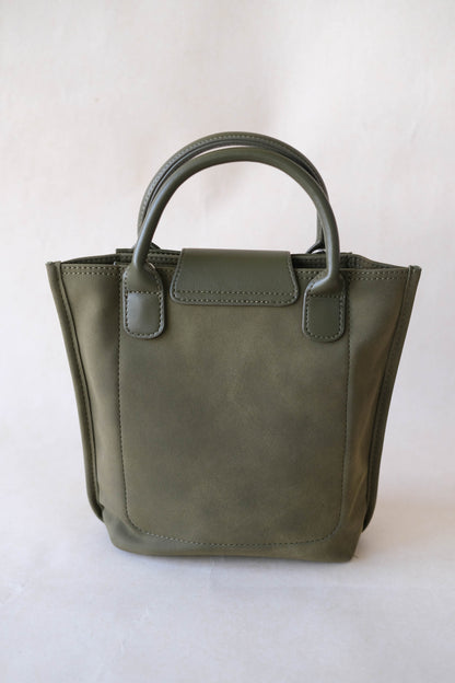 The Chérie Bucket Bag - Navy Green