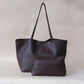 Ara Luxe Shoulder Tote - Coffee