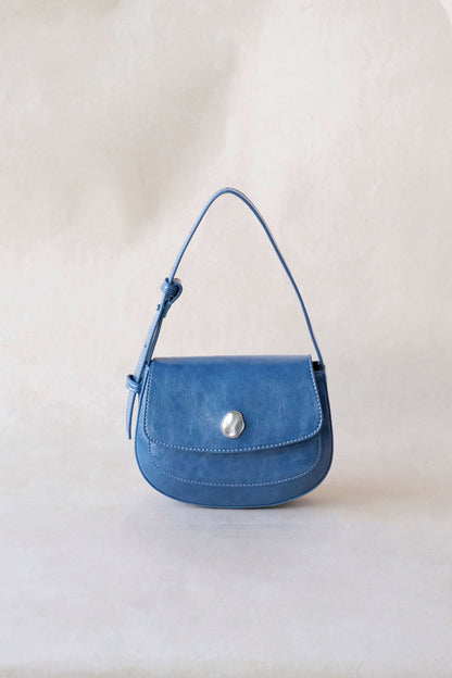 The Yuna Saddle Bag - Deep Ocean Blue
