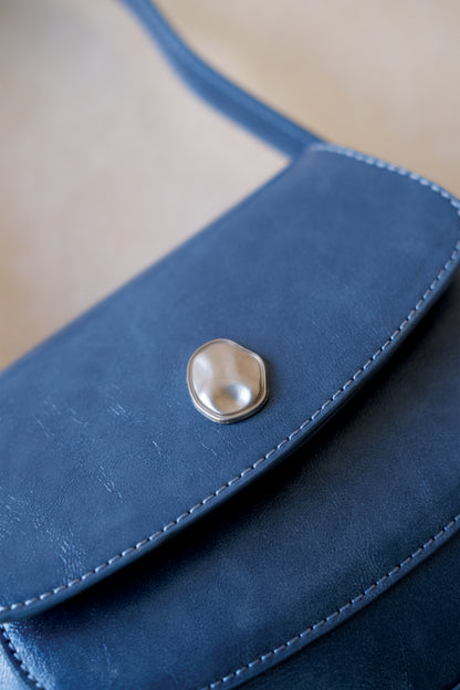 The Yuna Saddle Bag - Deep Ocean Blue