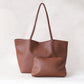 Ara Luxe Shoulder Tote - Chestnut