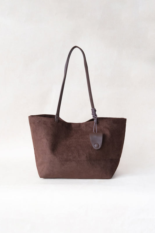 The Signature Soft Shoulder Bag - Coffee