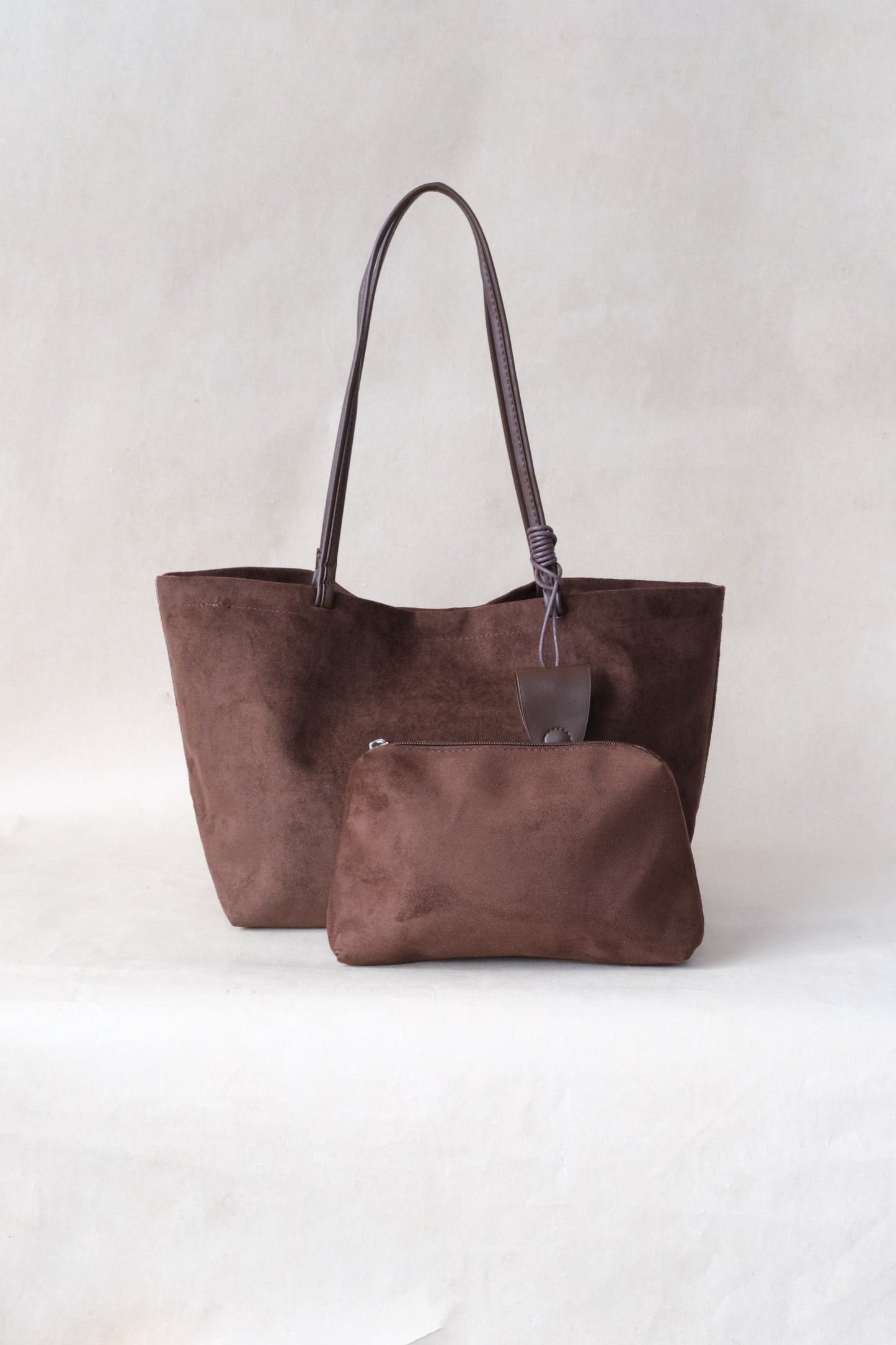 The Signature Soft Shoulder Bag - Coffee