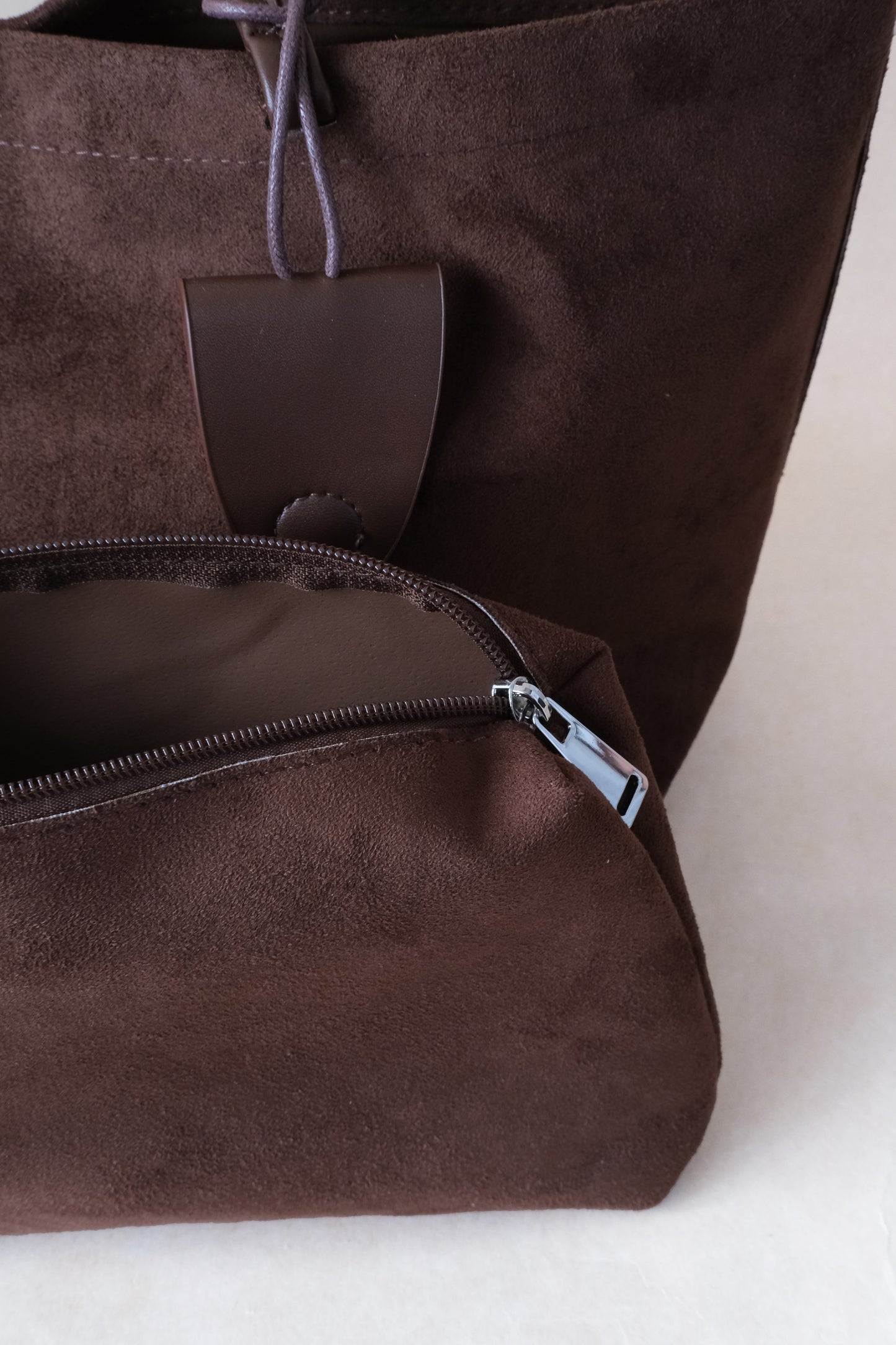 The Signature Soft Shoulder Bag - Coffee