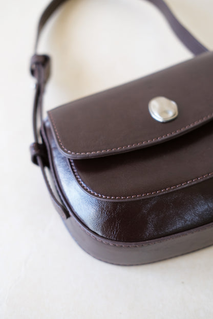 The Yuna Saddle Bag - Dark Coffee